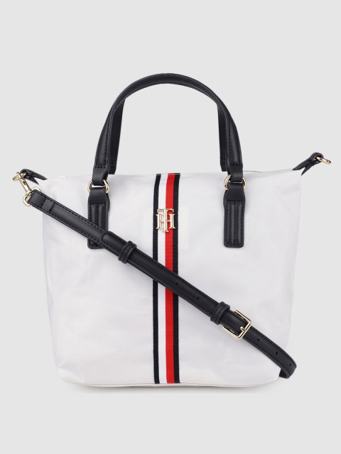 

Tommy Hilfiger White Structured Handheld Bag