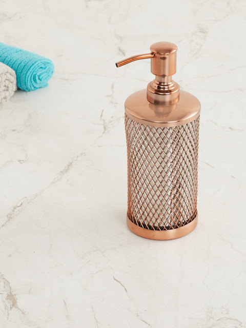 

Home Centre Gold Panama Stainless Steel Soap Dispenser
