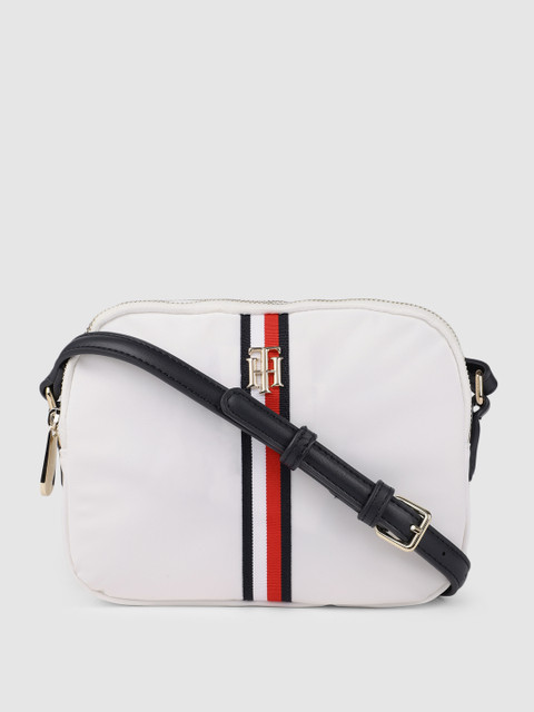 

Tommy Hilfiger White Structured Sling Bag