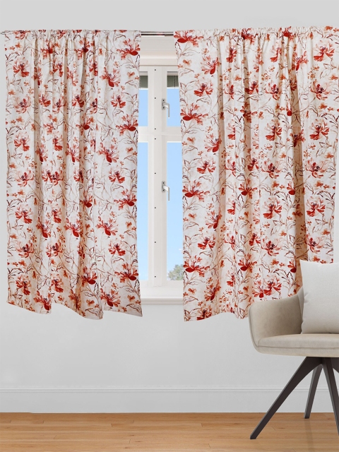 

ZEBA Coral Single Floral Window Curtain