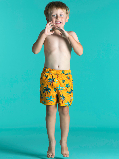 

Nabaiji By Decathlon Boys Yellow Printed Swimshort