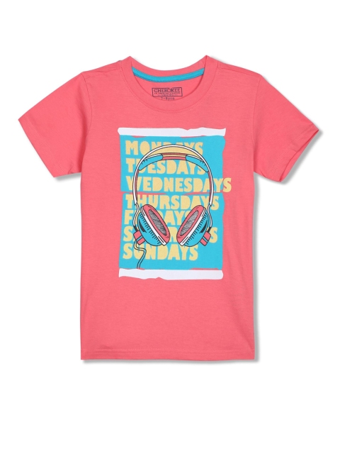 

Cherokee Boys Coral Printed T-shirt