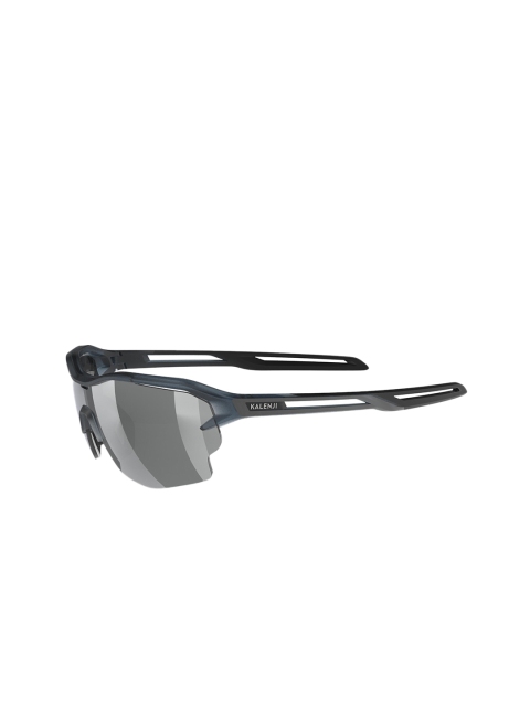 

EVADICT By Decathlon Unisex Grey Lens & Black Oversized Sunglasses With UV Protected Lens