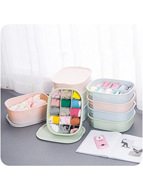 

HOUSE OF QUIRK Pack of 3 Drawer Organizer, Blue