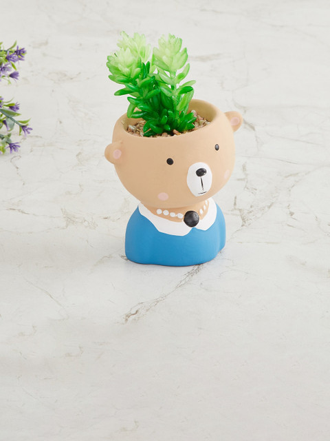 

Home Centre Green & Multicoloured Artificial Potted Plant
