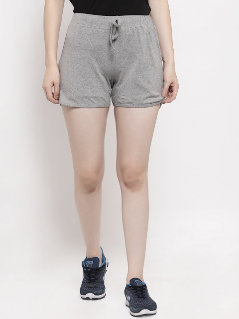 

UnaOne Women Grey Sports Shorts
