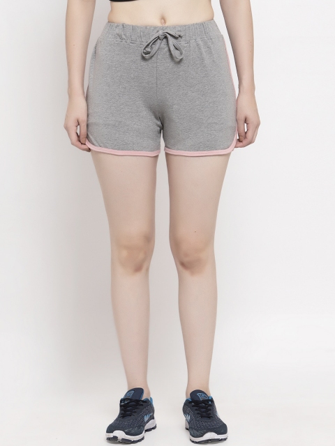 

UnaOne Women Grey Sports Shorts
