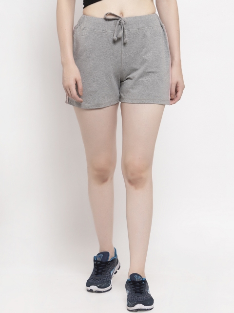 

UnaOne Women Grey Sports Shorts