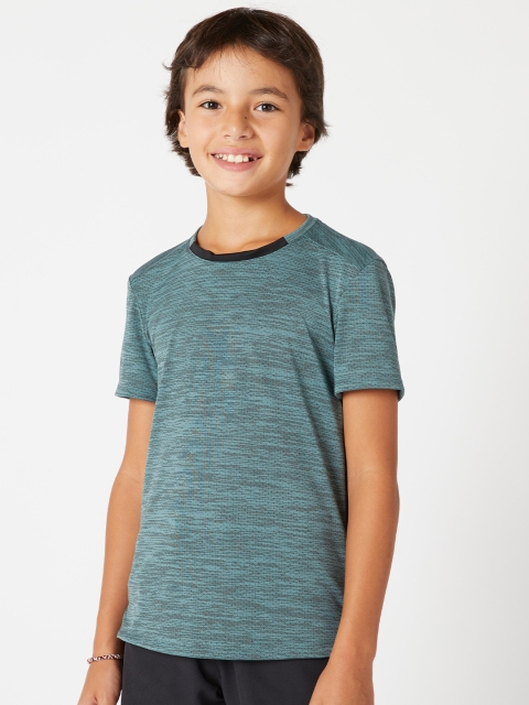 

Domyos By Decathlon Boys Blue Self Design T Shirt