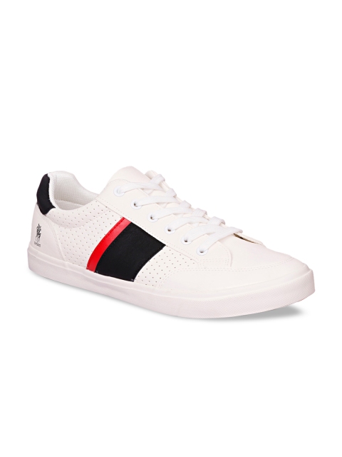 

CIPRAMO SPORTS Men White Colourblocked PU Sneakers