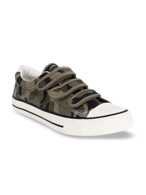 

CIPRAMO SPORTS Men Olive Green Printed Sneakers