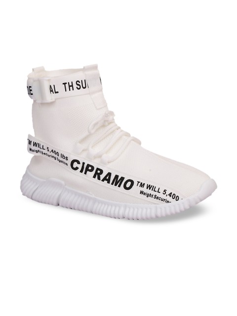 

CIPRAMO SPORTS Men White Printed Sneakers