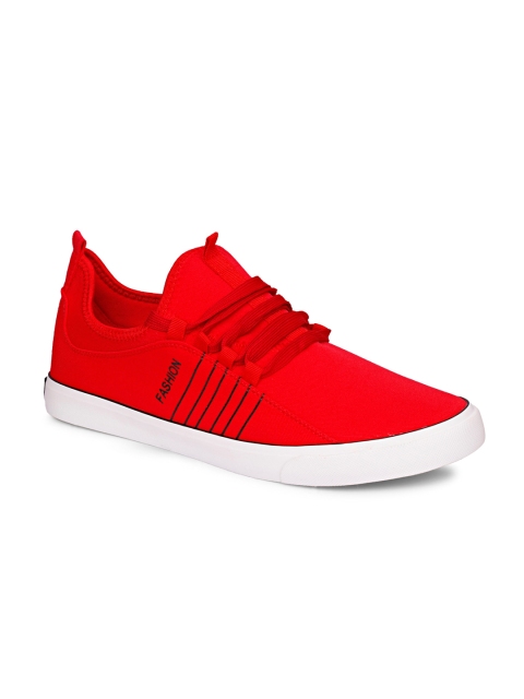 

CIPRAMO SPORTS Men Red Colourblocked Sneakers