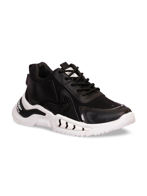 

CIPRAMO SPORTS Men Black PU Sneakers