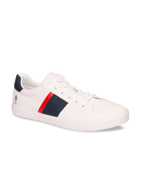 

CIPRAMO SPORTS Men White Colourblocked PU Sneakers