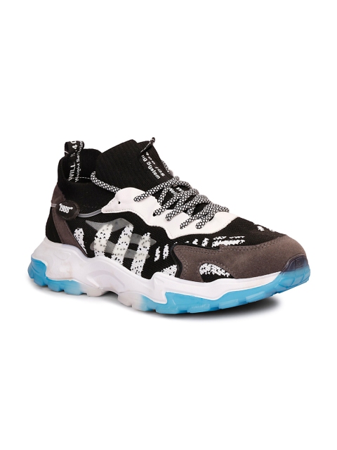 

CIPRAMO SPORTS Men Black Printed PU Sneakers