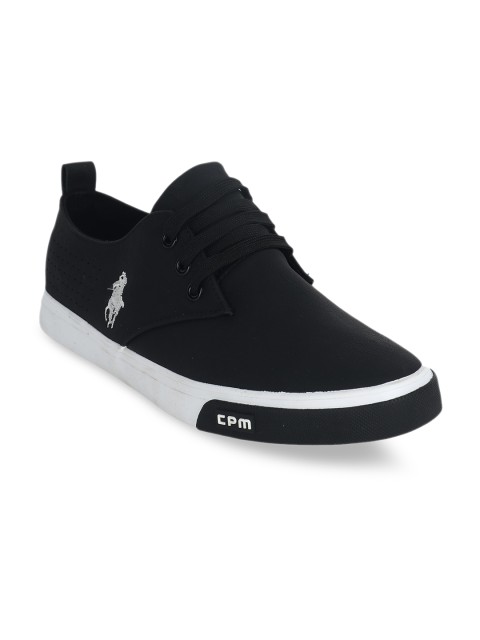 

CIPRAMO SPORTS Men Black PU Sneakers