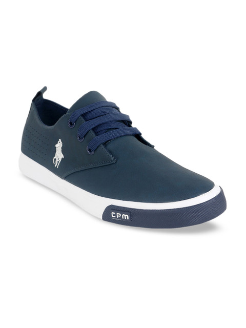 

CIPRAMO SPORTS Men Navy Blue PU Sneakers