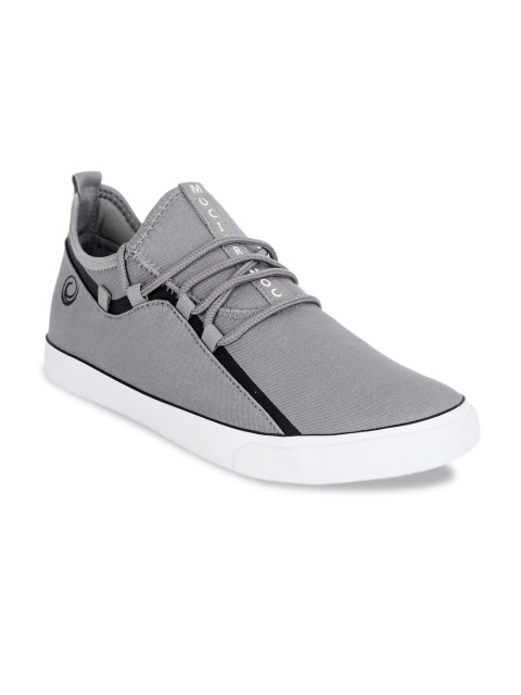 

CIPRAMO SPORTS Men Grey Striped Sneakers