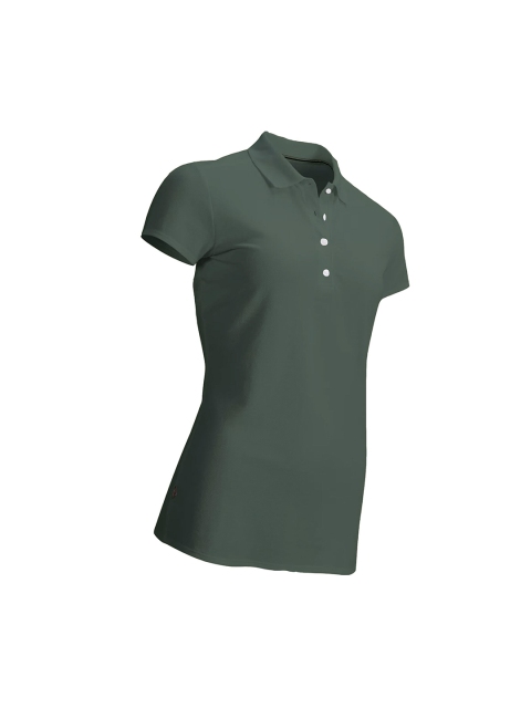 

Inesis By Decathlon Green Sold Polo Collar T Shirt