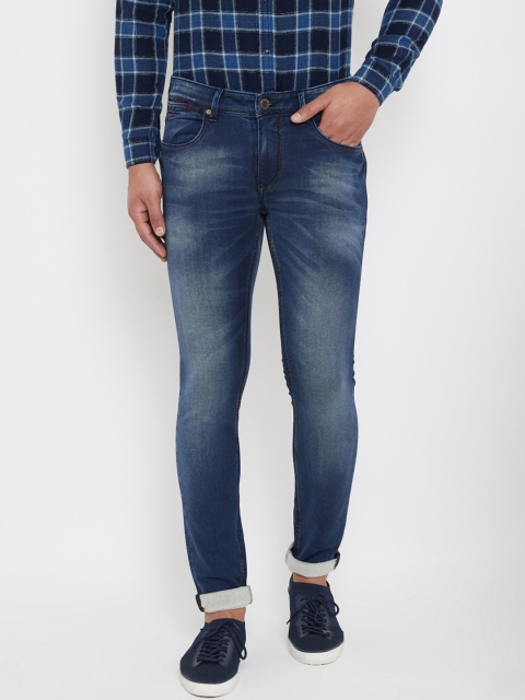 

Canary London Men Blue Smart Skinny Fit Low-Rise Heavy Fade Stretchable Jeans