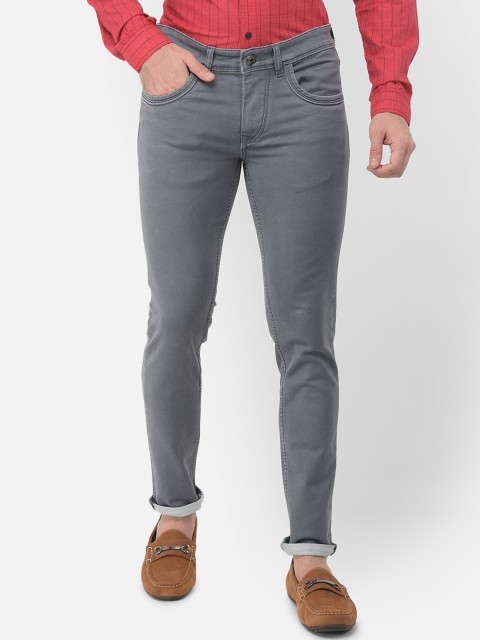 

Canary London Men Grey Smart Skinny Fit Low-Rise Stretchable Jeans