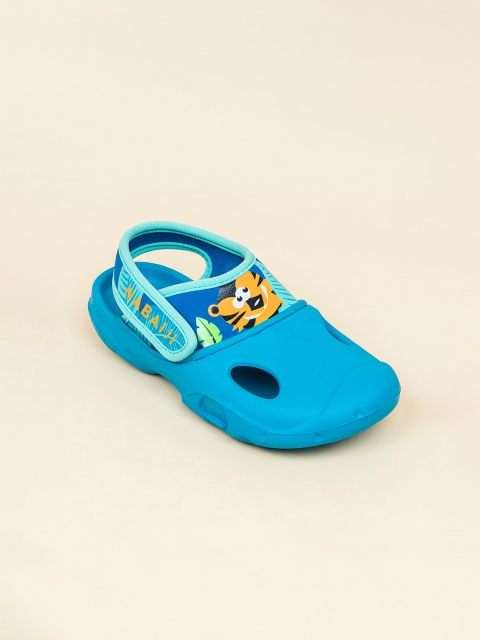 

Nabaiji By Decathlon Unisex Kids Blue Printed Clogs Flip Flops