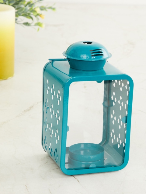

Home Centre Blue Cutwork Metal Mini Lantern