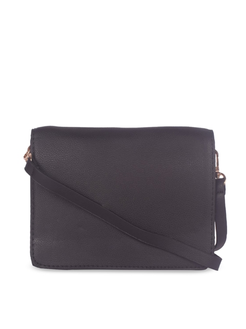 

Bagkok Black PU Structured Sling Bag