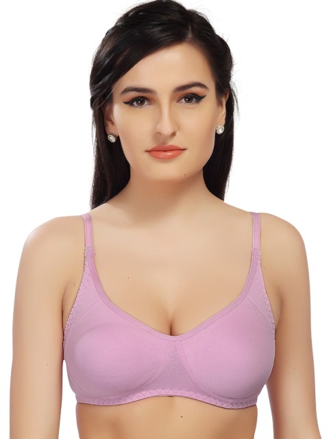 

Lady Love Lavender Solid Non-Padded T-shirt Bra