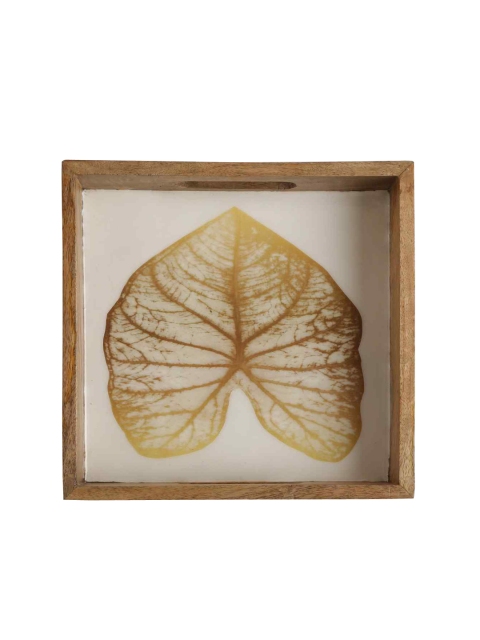 

Amoliconcepts White & Brown Printed Wooden Tray