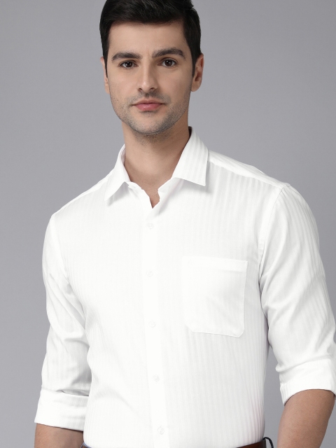 

Arrow Men White Original Striped Slim Fit Formal Shirt