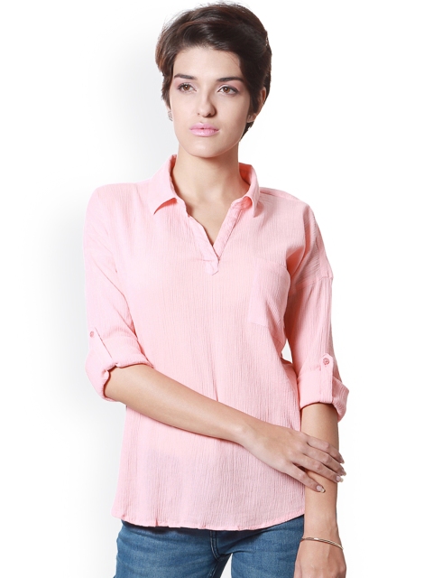 

People Women Pink Shirt Style Top