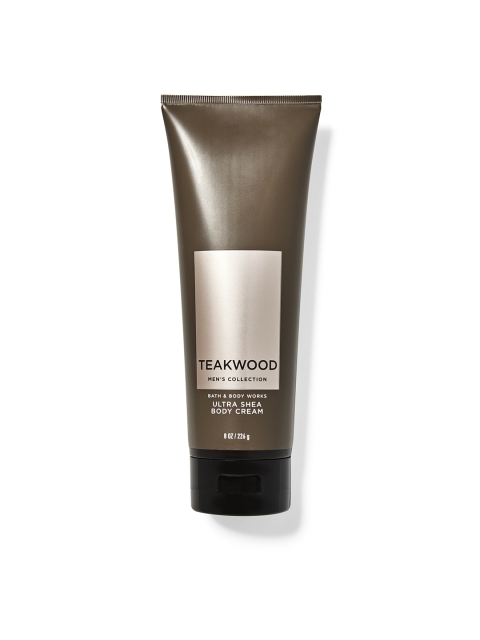 

Bath & Body Works Men Teakwood Ultra Shea Body Cream - 226 g, Brown