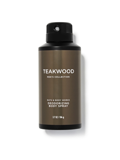 

Bath & Body Works Men Teakwood Deodorizing Body Spray - 104 g, Brown