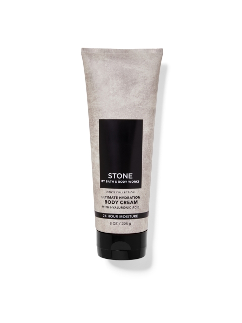 

Bath & Body Works Men Stone Ultimate Hydration Body Cream - 226g, Black