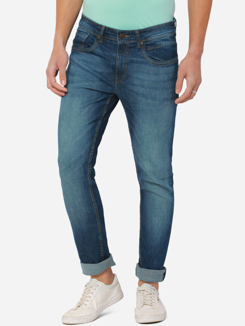 

Greenfibre Men Blue Straight Fit Heavy Fade Stretchable Jeans