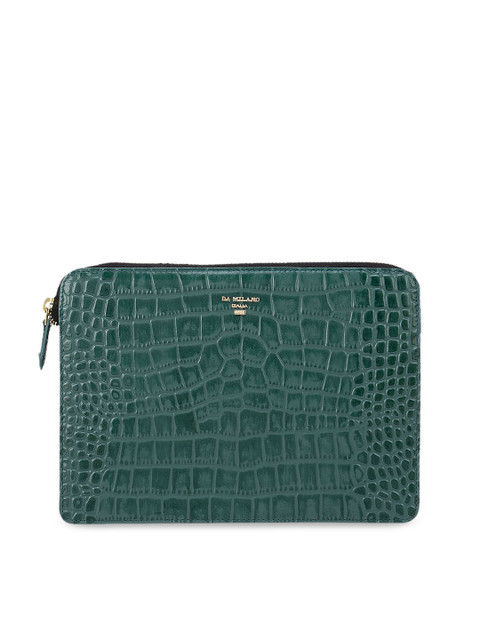 

Da Milano Green Textured Genuine Leather Pouch