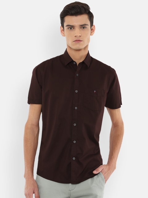 

Louis Philippe Sport Men Maroon Slim Fit Pure Cotton Casual Shirt
