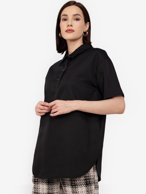 

ZALORA WORK Women Black Casual Shirt
