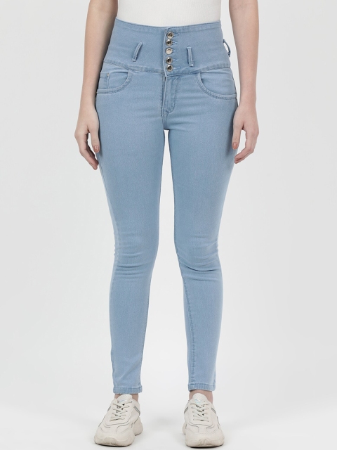 

V2 Value & Variety Women Blue Slim Fit High-Rise Jeans