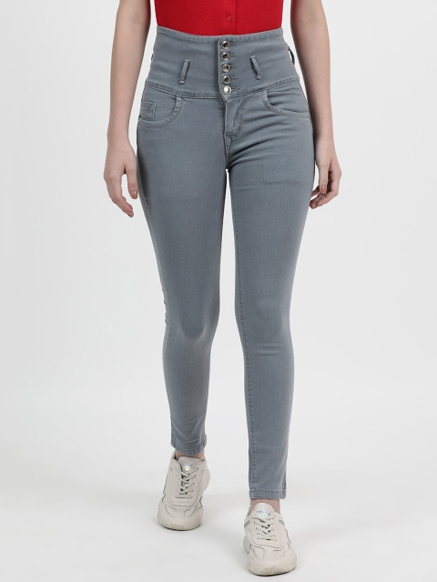 

V2 Value & Variety Women Grey Slim Fit High-Rise Jeans