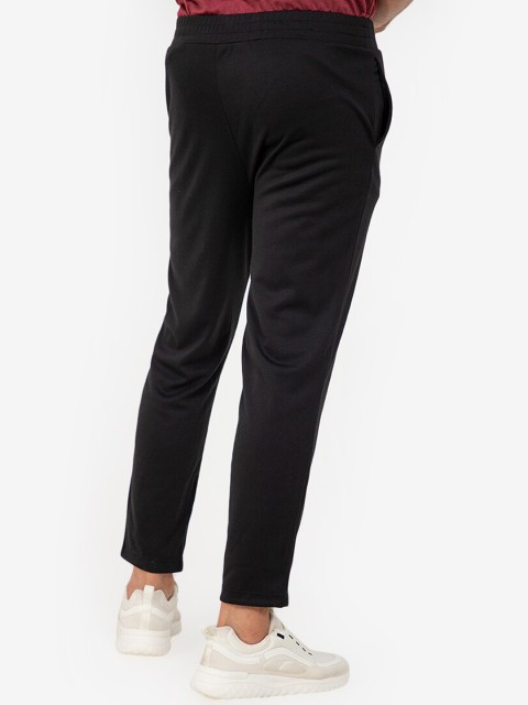 

ZALORA ACTIVE Men Black Solid Regular Fit Track Pants