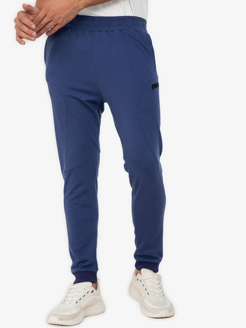 

ZALORA ACTIVE Men Navy Blue Polyester Solid Lounge Pants