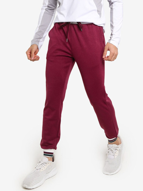 

ZALORA ACTIVE Men Red Solid Lounge Pants