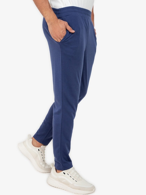 

ZALORA ACTIVE Men Navy Blue Solid Knitted Lounge Pants