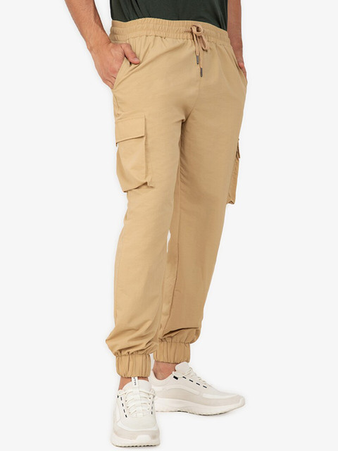 

ZALORA ACTIVE Men Beige Solid Track Pants