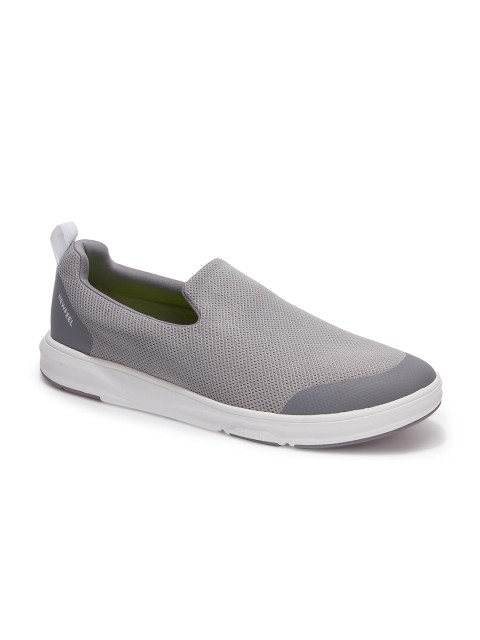 

Newfeel By Decathlon Men Grey Textile Walking ActiveWalk Slip On Men Non-Marking Shoes
