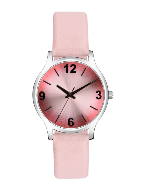 

Rage Enterprise Women Pink Brass Dial & Leather Straps Analogue Watch - RW352