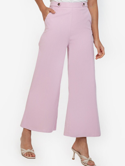 

ZALORA WORK Woman Purple Trousers